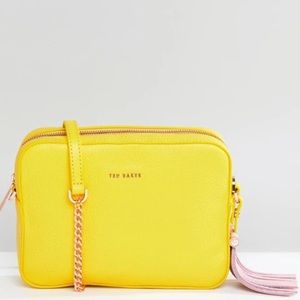 Ted Baker Leather Camera Bag with tassels